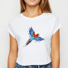 Load image into Gallery viewer, New T-shirt Female Animals Cock Tshirt Plus Size Spring Summer vestidos Women's shirt Cool Persionalized O-Neck T-shirts