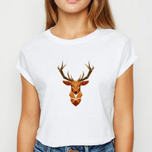 Load image into Gallery viewer, New T-shirt Female Animals Cock Tshirt Plus Size Spring Summer vestidos Women's shirt Cool Persionalized O-Neck T-shirts