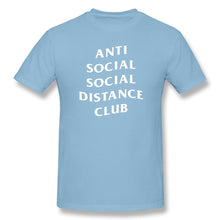 Load image into Gallery viewer, Anti Social Social Distance Club Social Distance Men's Basic Short Sleeve T-Shirt European Size
