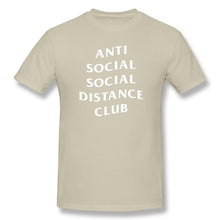Load image into Gallery viewer, Anti Social Social Distance Club Social Distance Men's Basic Short Sleeve T-Shirt European Size
