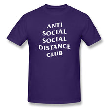 Load image into Gallery viewer, Anti Social Social Distance Club Social Distance Men's Basic Short Sleeve T-Shirt European Size
