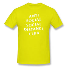 Load image into Gallery viewer, Anti Social Social Distance Club Social Distance Men's Basic Short Sleeve T-Shirt European Size
