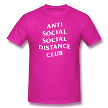 Load image into Gallery viewer, Anti Social Social Distance Club Social Distance Men's Basic Short Sleeve T-Shirt European Size
