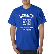 Load image into Gallery viewer, Science Doesn't Care What You Believe T-Shirt - Scientist Atheist Agnostic God Printed  T Shirt Short Sleeve Men The New
