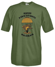 Load image into Gallery viewer, 2019 New High Quality Tee Shirt T-Shirt Alpini Parachutist Shirt Army Shirt Special Forces Summer Cotton T-shirt
