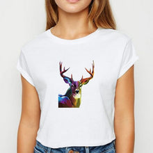 Load image into Gallery viewer, New T-shirt Female Animals Cock Tshirt Plus Size Spring Summer  vestidos  Women's shirt Cool Persionalized O-Neck T-shirts
